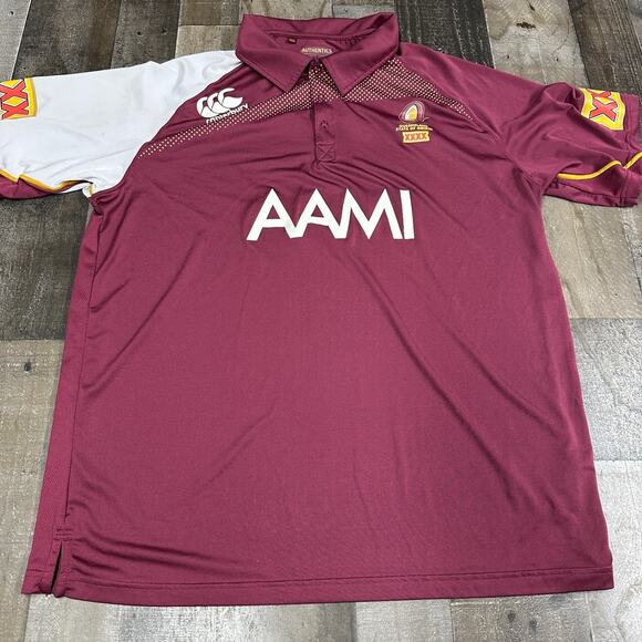 Queensland Maroons NRL Polo Shirt Size 2XL QLD Rugby League State Of Origin - Picture 1 of 14